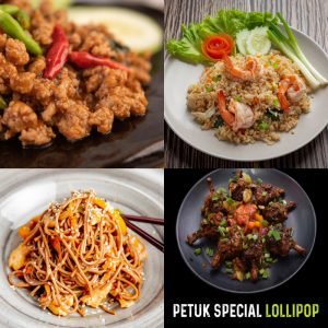 Chicken Lollypop(2pc) + Chilli Chicken (2pc) + Kimchi
